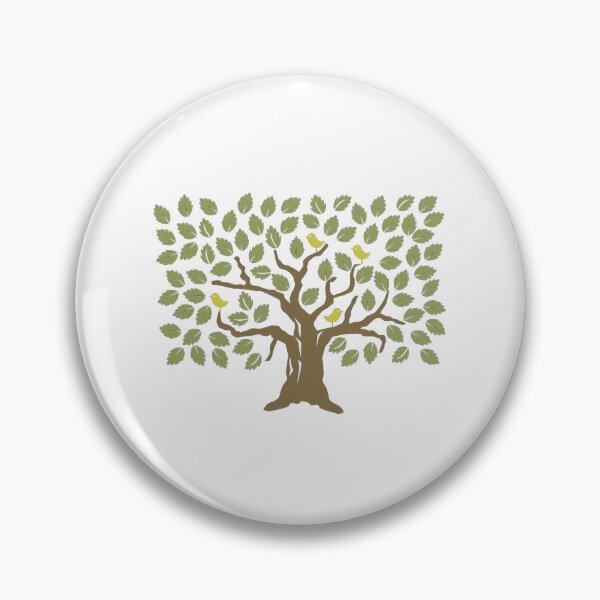 Item preview, Tree leaves with birds designed and sold by ZSticker ⭐⭐⭐⭐⭐.