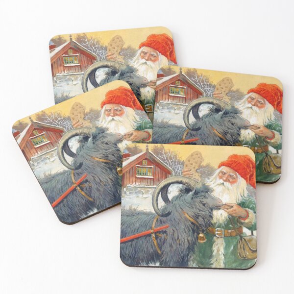 Item preview, Tomte and Yule Goat - Jenny Nystrom Christmas Nisse designed and sold by forgottenbeauty.