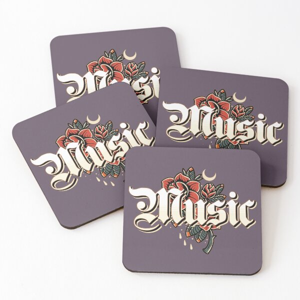 Item preview, music with flowers designed and sold by NotesForMusic.