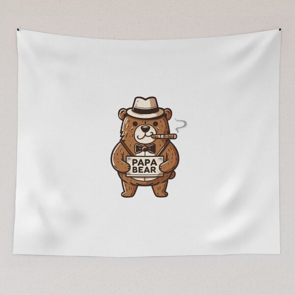 Item preview, Funny cartoony Papa bear designed and sold by TomTeeShop01.