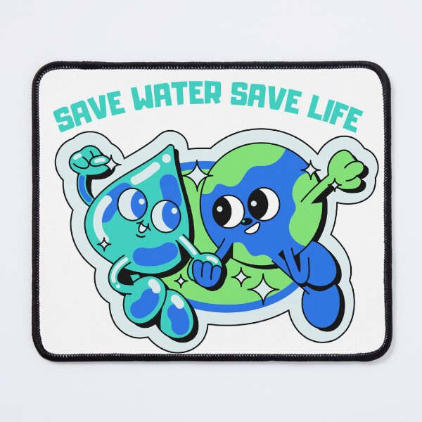 Item preview, Save water, save life encapsulates a powerful message advocating for the conservation of one of our most precious resources designed and sold by Studio-wzory.
