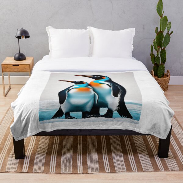 Item preview, Pingüinos abstractos sobre hielo designed and sold by Molly62.