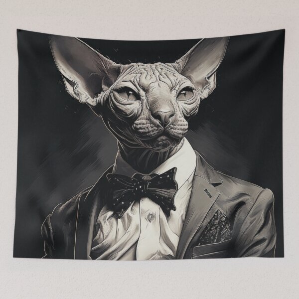 Item preview, Distinguished Sphynx Cat designed and sold by HausKatz.