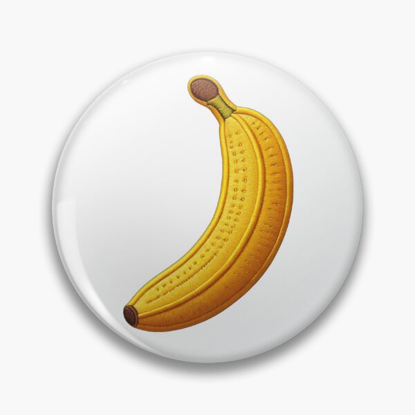 Item preview, Embroidered Banana Sewn Yellow Fruit Food Snack designed and sold by kylmllr101684.