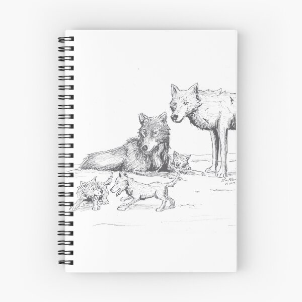 Item preview, Familia de lobos designed and sold by Liana Melissa Allen.