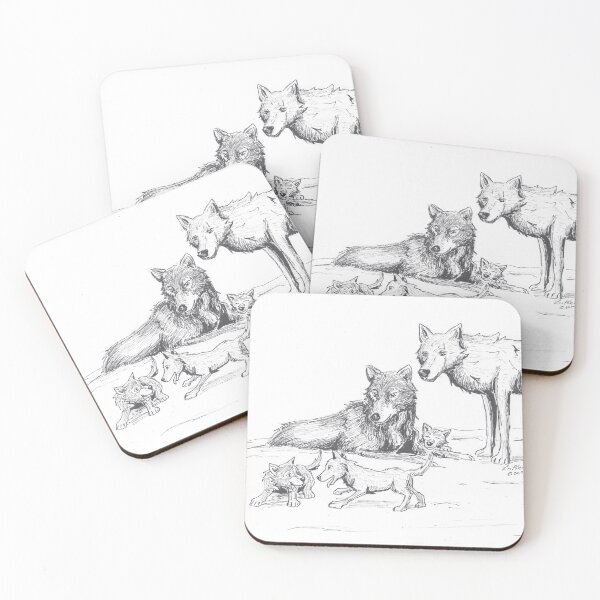 Item preview, Wolf Family designed and sold by Liana Melissa Allen.