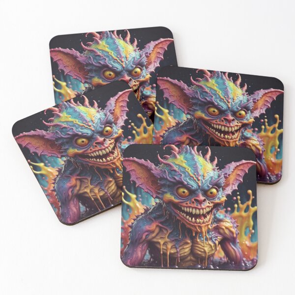 Item preview, Scary Gremlin Dripping Paint Splash Monster designed and sold by TheArtOfPat.