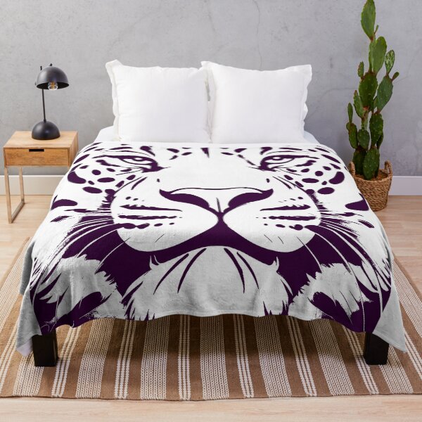 Item preview, Critically Endangered Animals, Amur Leopard: Line Art (Purple) designed and sold by KnoClothingCo.