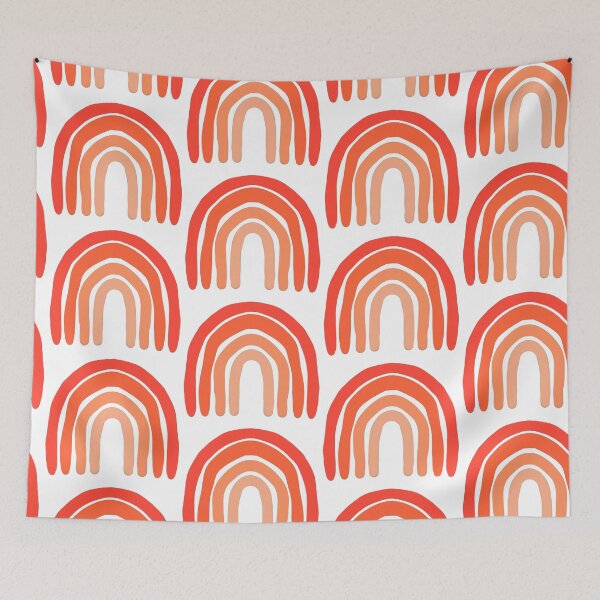 Item preview, Doodle Rainbow Orange Bright designed and sold by Happy-K.