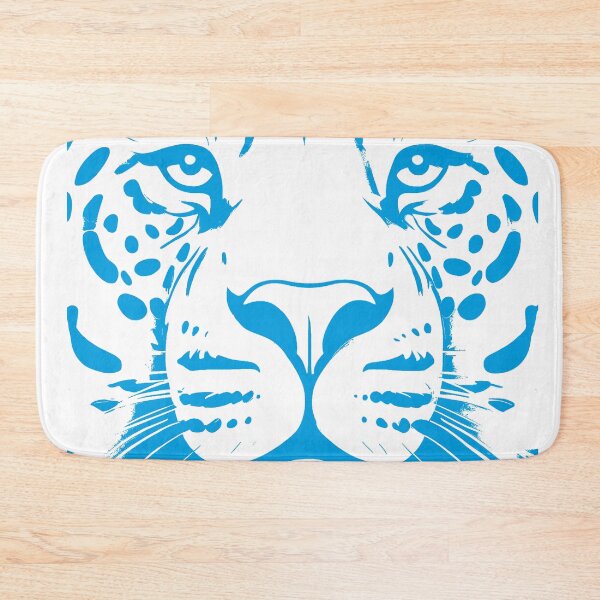 Item preview, Critically Endangered Animals, Amur Leopard: Line Art (Blue) designed and sold by KnoClothingCo.