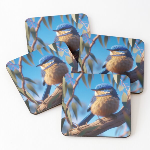Item preview, A Blue Wren In A Tree designed and sold by The Drewbs at Skipton Studioz.