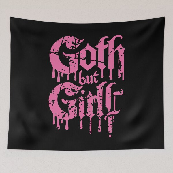 Item preview, Goth but Girly - Girly Goth Aesthetic Drip Text Design designed and sold by SRZT.