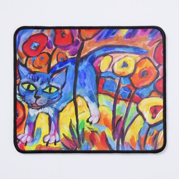 Item preview, Cat Among Flowers designed and sold by diconnollyart.