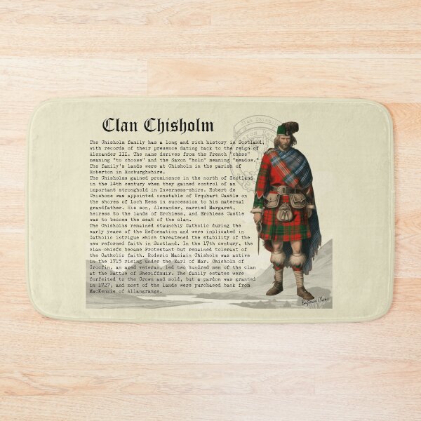 Item preview, Clan Chisholm Scottish History  designed and sold by BagTown Clans.