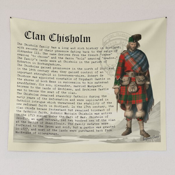 Item preview, Clan Chisholm Scottish History  designed and sold by BagTown Clans.