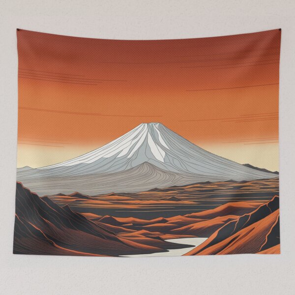 Artikelvorschau, Vulkanlandschaft Orange Sky I entworfen und verkauft von Secondearth.