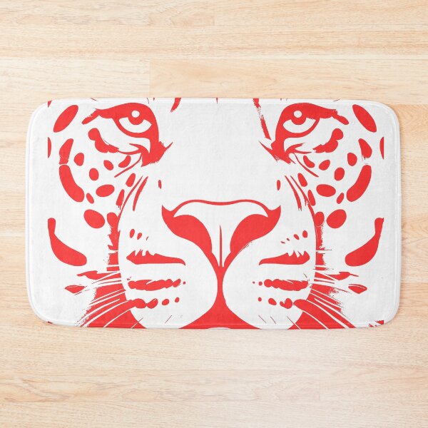 Item preview, Critically Endangered Animals, Amur Leopard: Line Art (Red) designed and sold by KnoClothingCo.