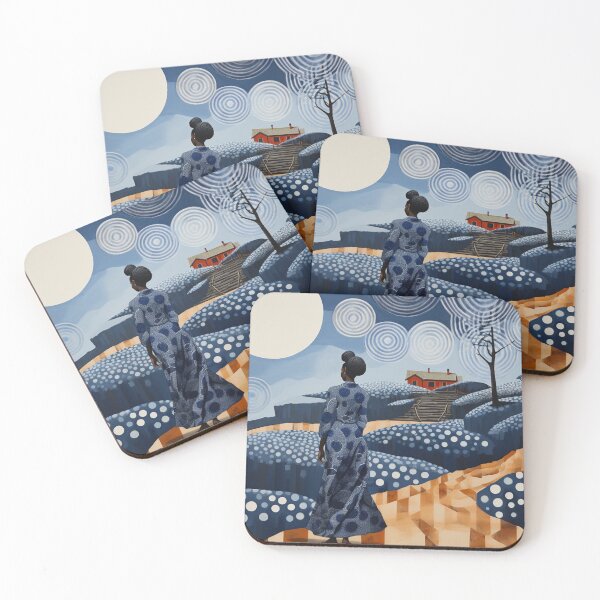 Item preview, Woman In a Blue designed and sold by DesignVistaHub.