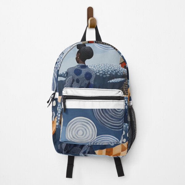 Item preview, Woman In a Blue designed and sold by DesignVistaHub.