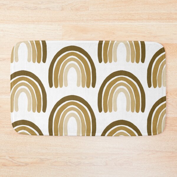 Item preview, Doodle Rainbow Yellow Muted designed and sold by Happy-K.