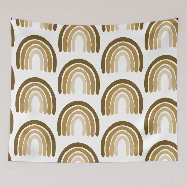 Item preview, Doodle arcoiris amarillo apagado designed and sold by Happy-K.