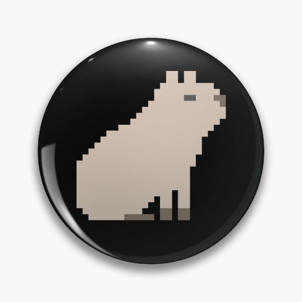 Item preview, Capybara Pixel Art designed and sold by Julie Erin Designs.