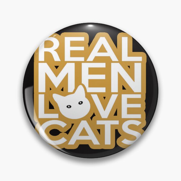 Item preview, real men love cats designed and sold by Ratatatts.