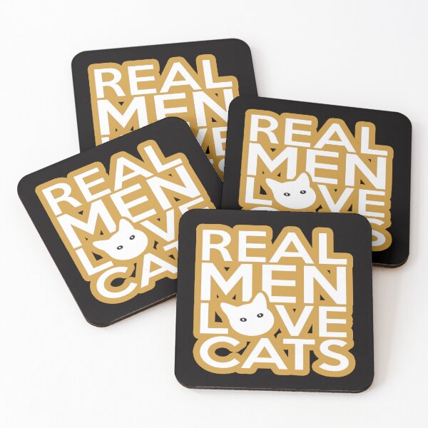 Item preview, real men love cats designed and sold by Ratatatts.