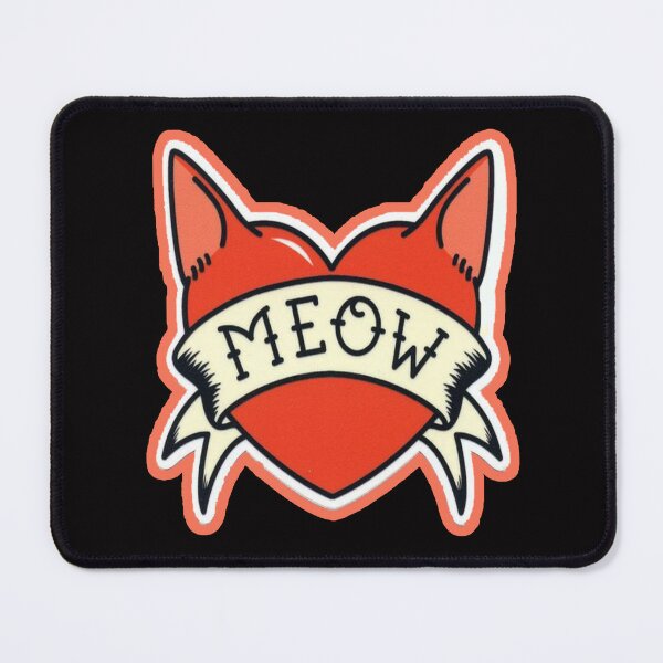 Item preview, meow heart designed and sold by Ratatatts.