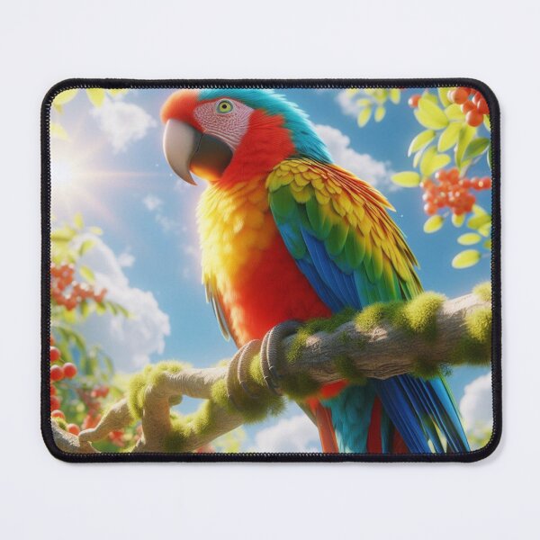 Item preview, A Parrot In A Cherry Tree designed and sold by The Drewbs at Skipton Studioz.