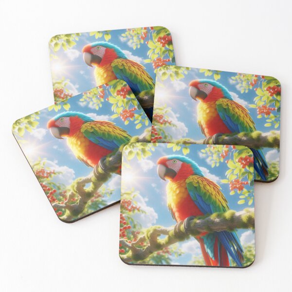 Item preview, A Parrot In A Cherry Tree designed and sold by The Drewbs at Skipton Studioz.