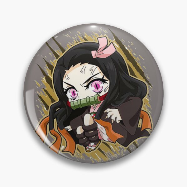 Demon Slayer Pin Set Anime Character Cosplay 7 Pack Button Badge Magnets  Nezuko