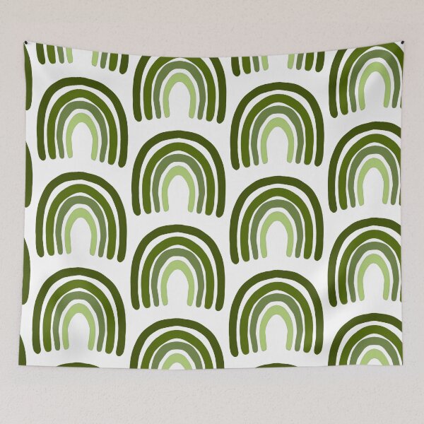 Artikelvorschau, Doodle Rainbow Green Earthy entworfen und verkauft von Happy-K.