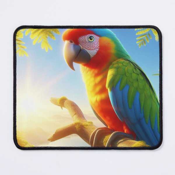 Item preview, A Colorful Parrot On A Branch designed and sold by The Drewbs at Skipton Studioz.