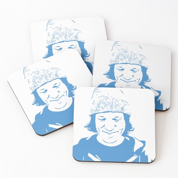 Item preview, Elliott Smith Line Art Blue on White Background designed and sold by kakarikihill.