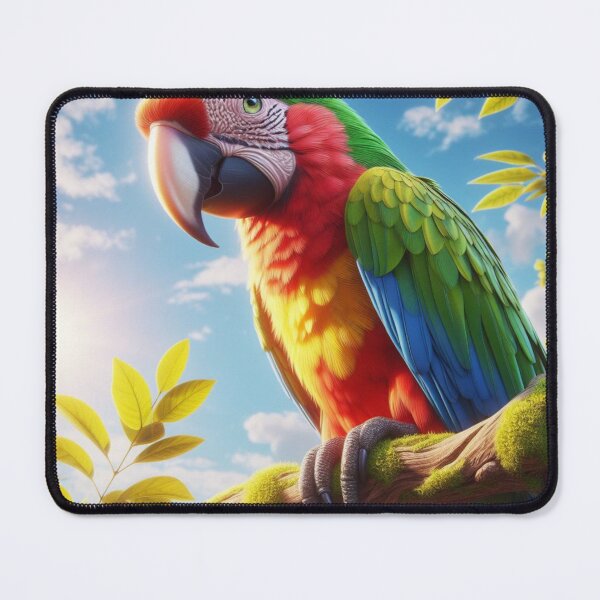 Item preview, A Beautiful Parrot On Branch In The Sunshine designed and sold by The Drewbs at Skipton Studioz.