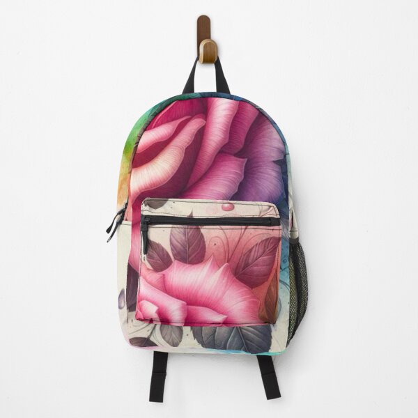 Item preview, Watercolor Rose - Rainbow Rose Painting designed and sold by Star-Fragment.