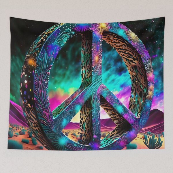 Item preview, Cosmic Desert Peace Symbol  designed and sold by JohnXD247.