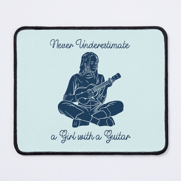 Item preview, Never Underestimate A Girl with A Guitar designed and sold by mudahdesign.