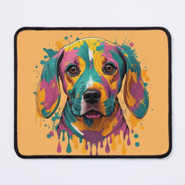 Item preview, Cute Rad Puppy Colorful Paint Splatter designed and sold by TugForkFinds.