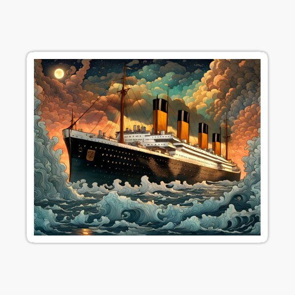 Titanic - In the Moonlight Sticker
