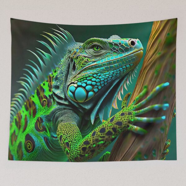 Item preview, Colorful Green Iguana designed and sold by JohnXD247.