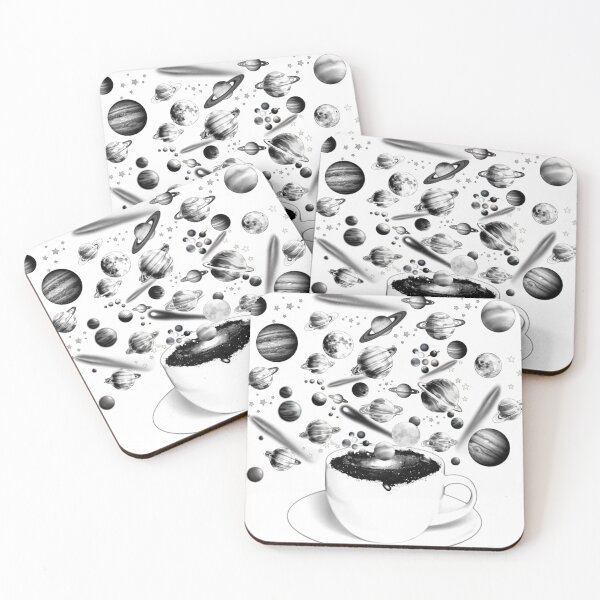 Item preview, Space Coffee No Words B&W designed and sold by UniqueBoutique4.