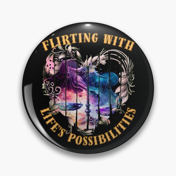 Item preview, Flirting With Life's Possibilities. libra sign designed and sold by ZodiacWonders.