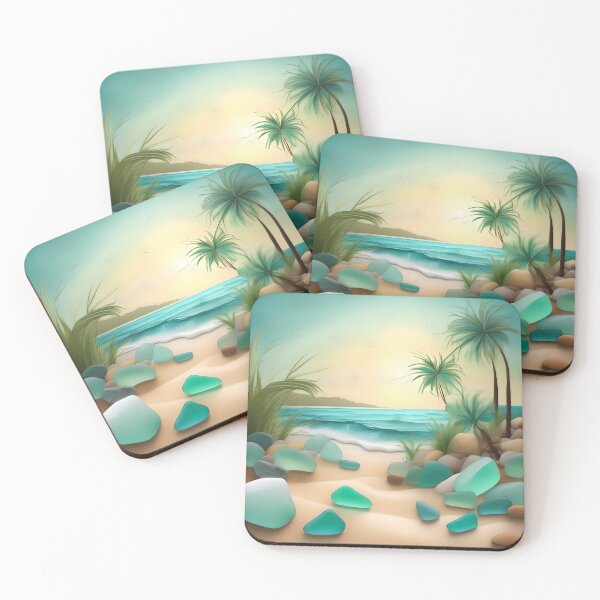Item preview, Seaglass beach scene designed and sold by WildLadyWood.