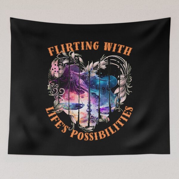 Item preview, Flirting With Life's Possibilities. libra lovers designed and sold by ZodiacWonders.
