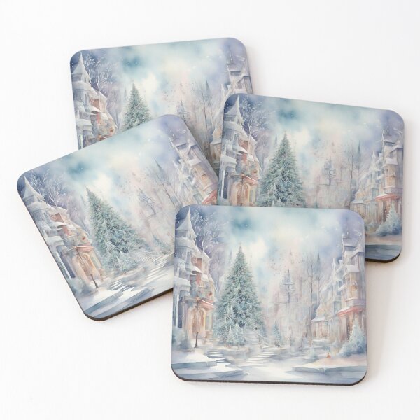 Item preview, Frosty Enchantment: A Whimsical Watercolor Winter Wonderland designed and sold by RedArtG09.