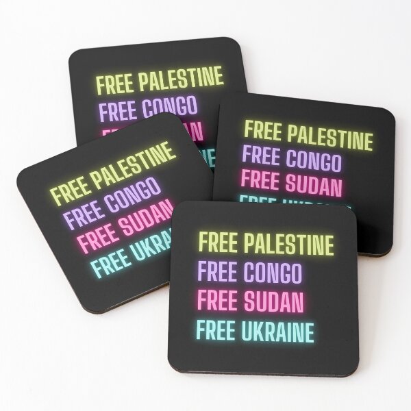 Item preview, Free Palestine Free Congo Free Sudan Free Ukraine designed and sold by rebecca-rabbbit.
