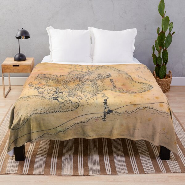 Fantasy Map Lost Mines of Phandelver D&D Throw Blanket