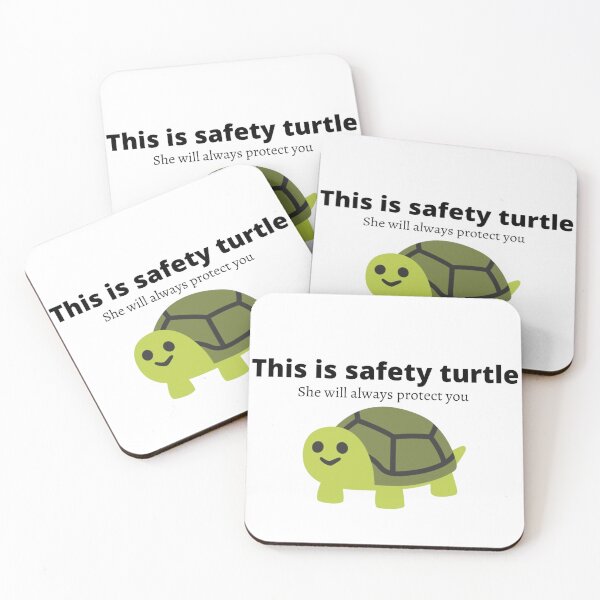Item preview, This is Safety Turtle (Black letters) designed and sold by Luket16.